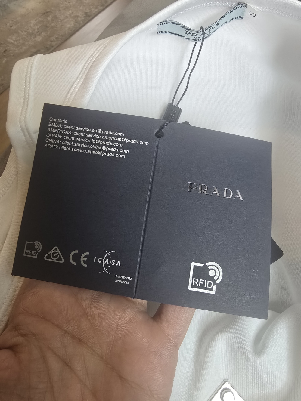 Prada White Rib Tank Top - Picture 7 of 11
